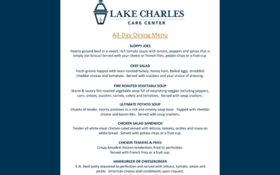 June All-Day Dining Menu