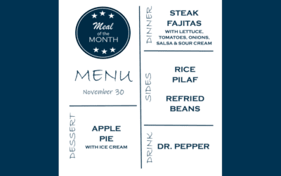 November Meal of the Month