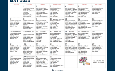 May Activity Calendar