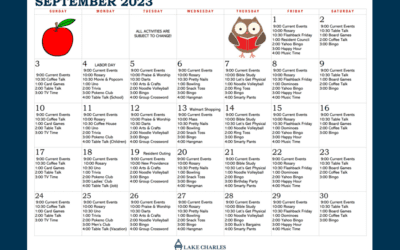 September Activity Calendar