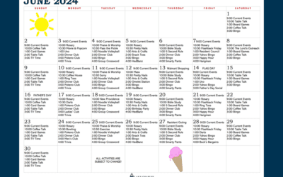 June Activity Calendar