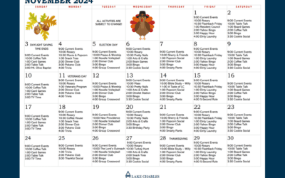 November Activity Calendar