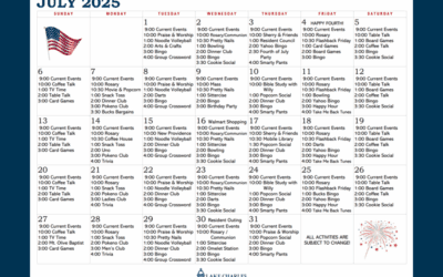 July Activity Calendar