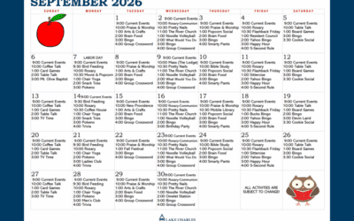 September Activity Calendar